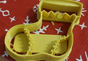 Dekoracje świąteczne wykonane na drukarce 3D.