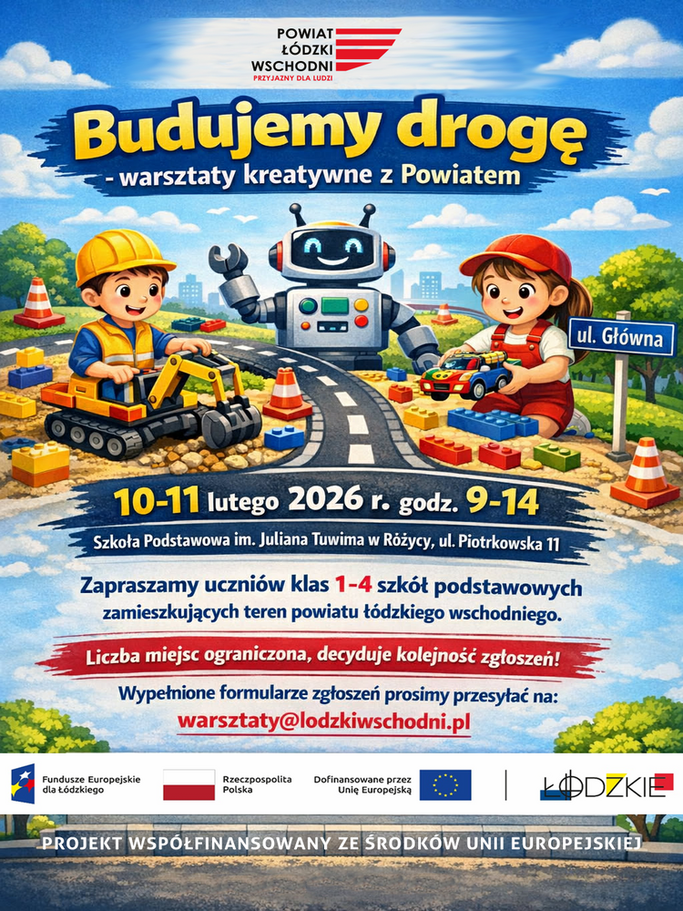 Plakat dotyczący warsztat&oacute;w.