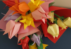 Wiosenne origami 3D