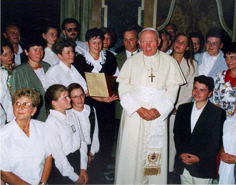 październik 1995 – wizyta u Ojca Świętego Jana Pawła II