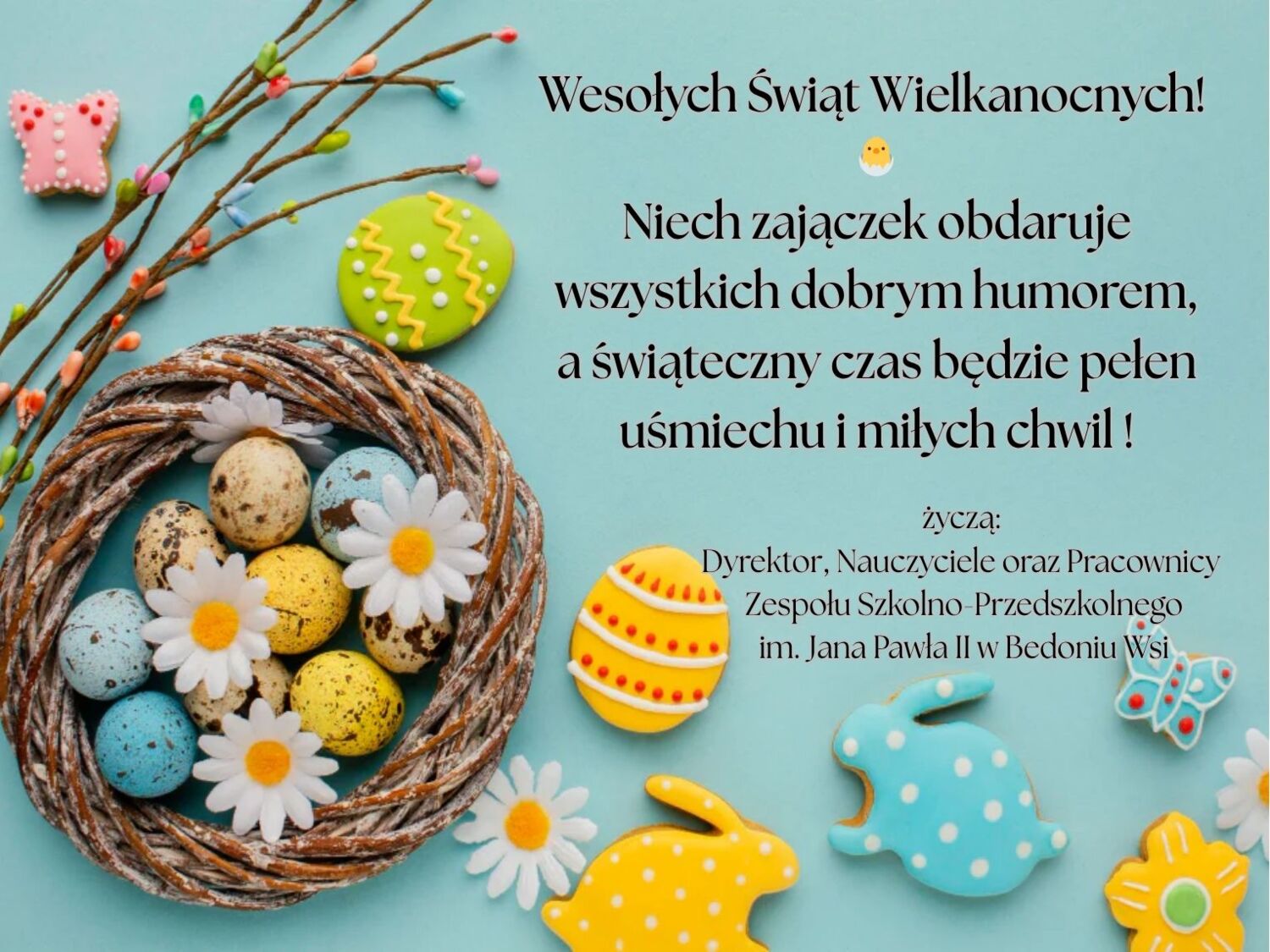 Życzenia wielkanocne.