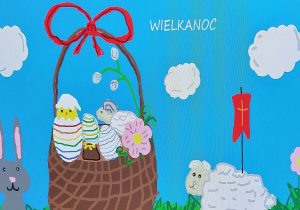 Kartka wielkanocna.