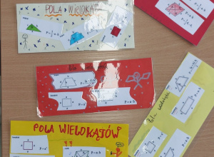 Zakładki z wzorami na pola różnych figur.