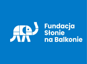 Logo fundacji "Słonie na balkonie".