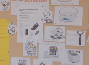 Gazetka na temat zawodu kucharza.