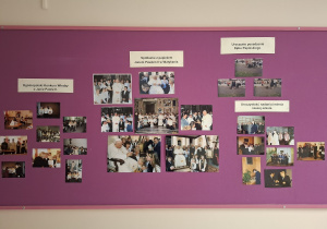 Pamiątkowe zdjęcia z wydarzeń związanych z nadaniem szkole imienia Jana Pawła II.