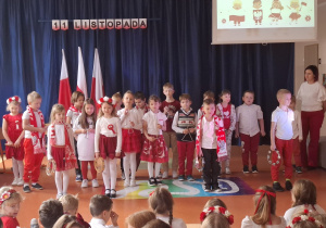 Klasa 1 podczas występu.