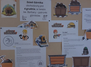 Gazetka dotycząca Dnia górnika.