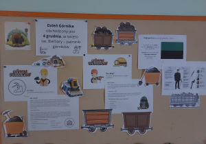 Gazetka dotycząca Dnia górnika.