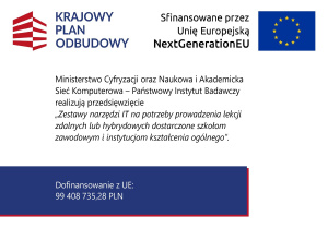 Plakat informacyjny dotyczący projektu.