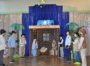 Pasterze przy żłóbku.