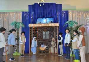 Pasterze przy żłóbku.