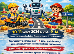 Plakat informacyjny dotyczący warsztatów.