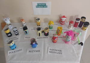 Eko figurki przygotowane przez uczniów.