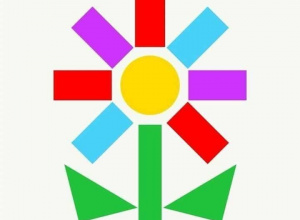 Układanki z mozaiki geometrycznej.