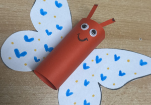 Motyle wykonane przez uczniów.