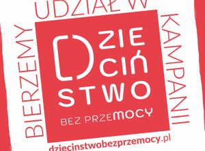 Grafika kampanii Dzieciństwo bez przemocy.